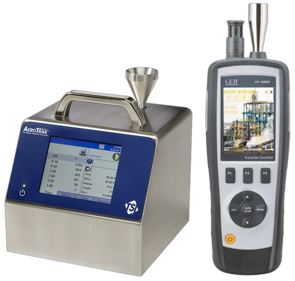 Air particle counter instruments